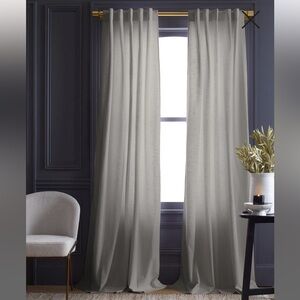 Quince Cotton Slub Curtain cloud